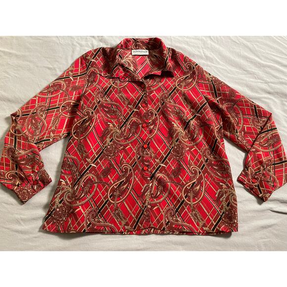 Vtg. DonnKenny Classics Blouse - Picture 1 of 8